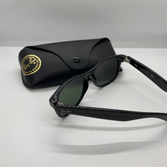 Ray-Ban "New Wayfarer" Black/Green RB 2132 - Picture 7 of 8